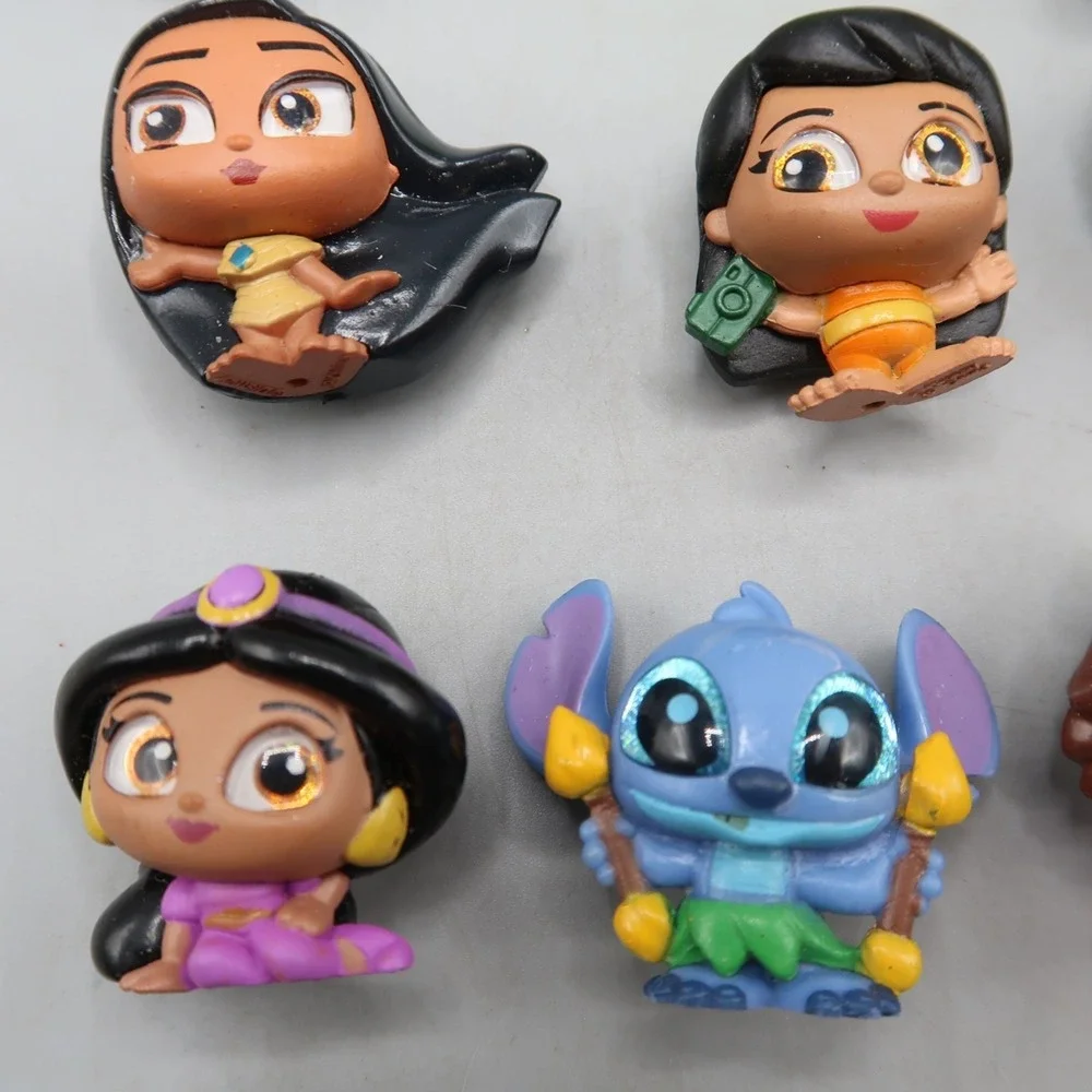 Disney Doorables Lot of 12 Moana Minnie Stitch Jasmin Pocahontas Mike Mulan Eric
